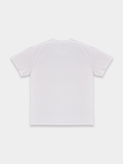 back view of the original magenta T-Shirt white.