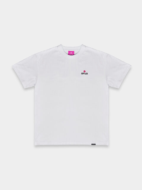 front view of the original magenta T-Shirt white.