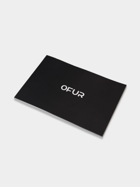 The front of the OFUR brand guidelines
