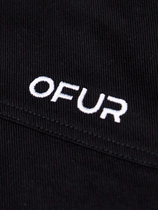 Close up of the OFUR embroidery