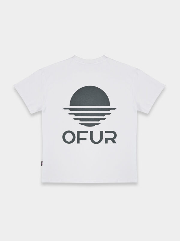 The back of the OFUR rise steel grey T-Shirt