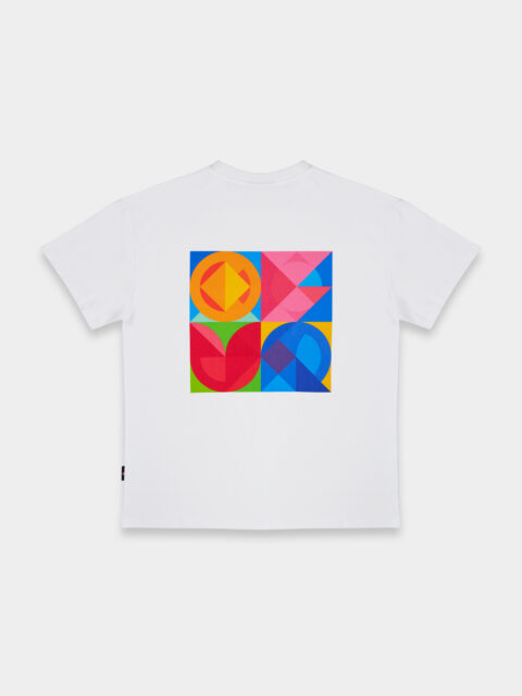 OFUR - Geometric Flowers T-shirt White