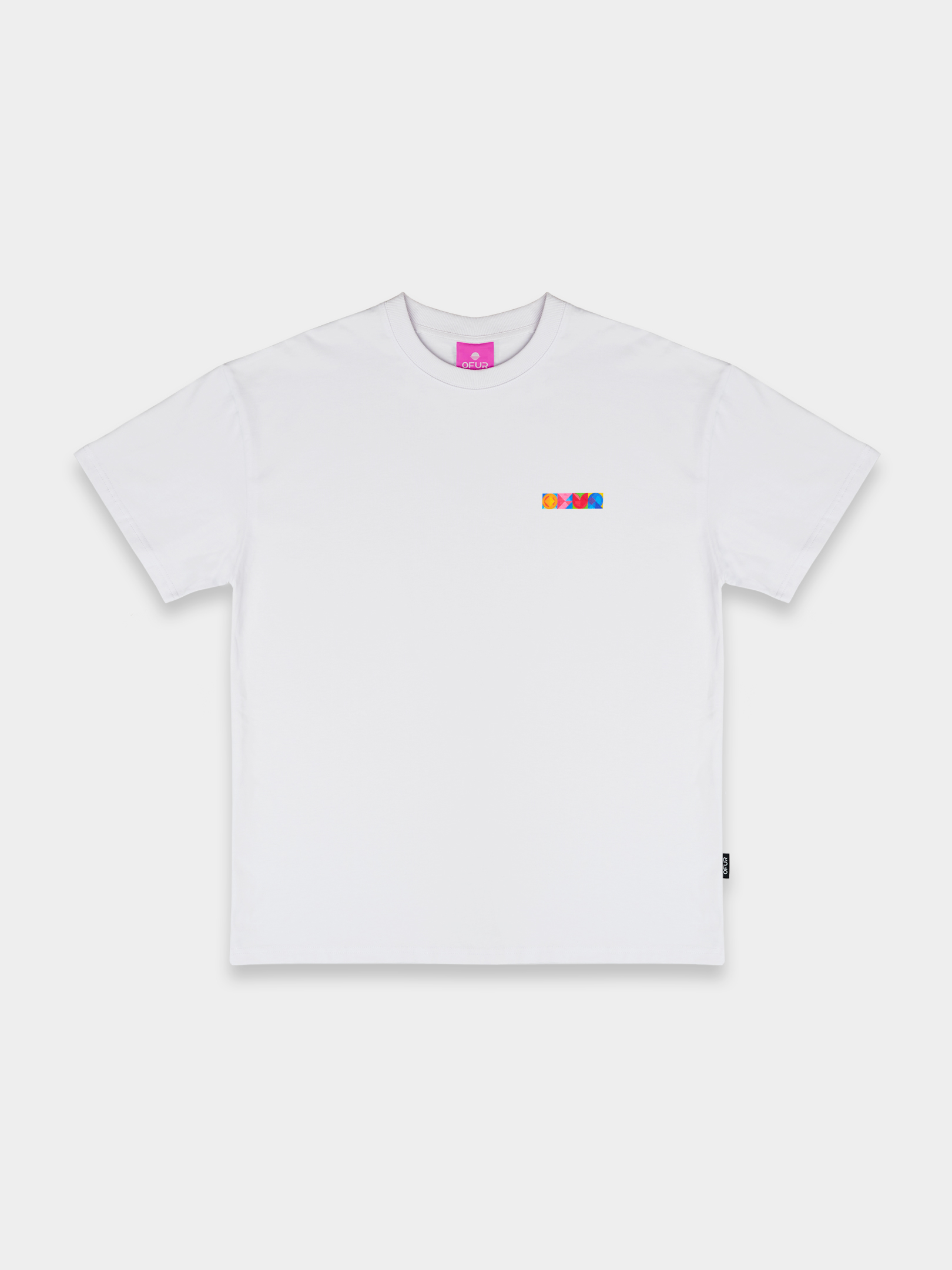 SS25_OFUR_GEOMETRIC_FLOWERS_TSHIRT_WHITE_FRONT