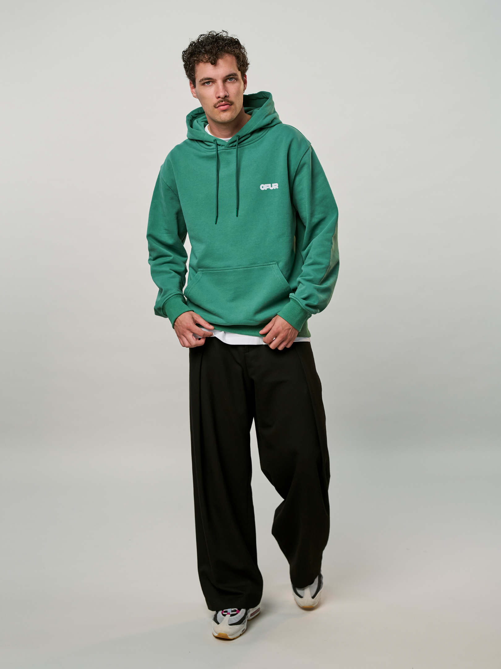 OFER_FW25_FATNESS_GREEN_HOODIE_FULL_BODY_FRONT_1