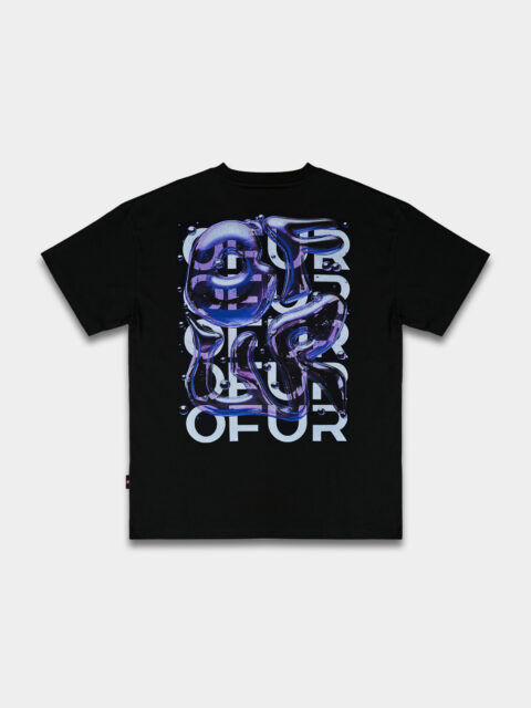 OFUR - Bubbles T-shirt Black