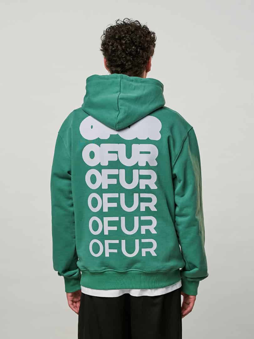 OFUR_FW25_FATNESS_HOODIE_GREEN_BACK_UPPER