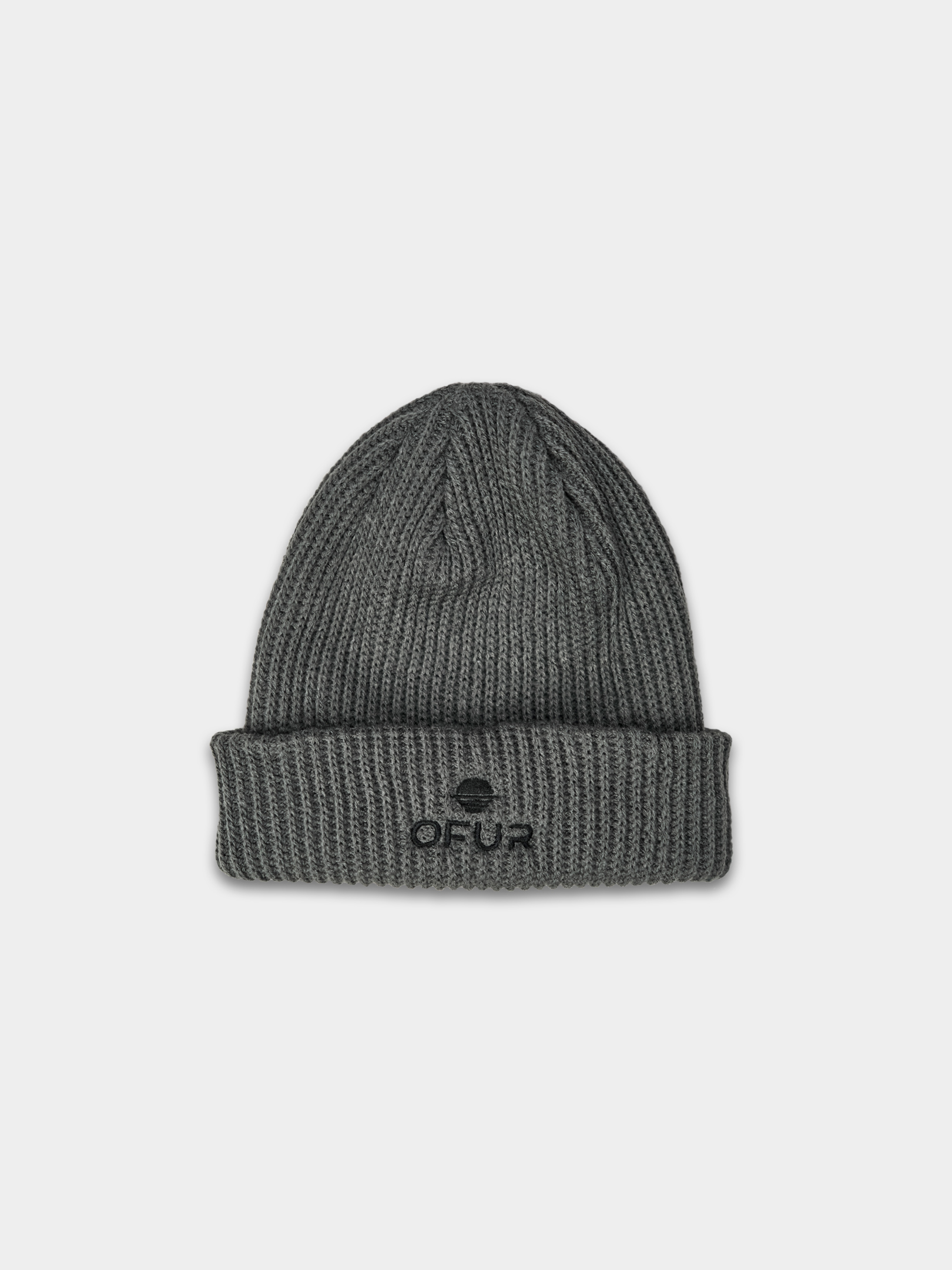 OFUR_FW25_ORIGINAL_BEANIE_GREY_FLATLAY_FRONT_2