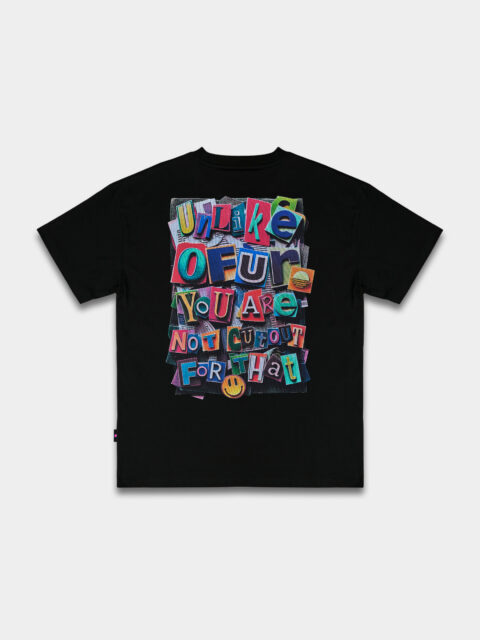 OFUR - Ransom Note T-shirt Black