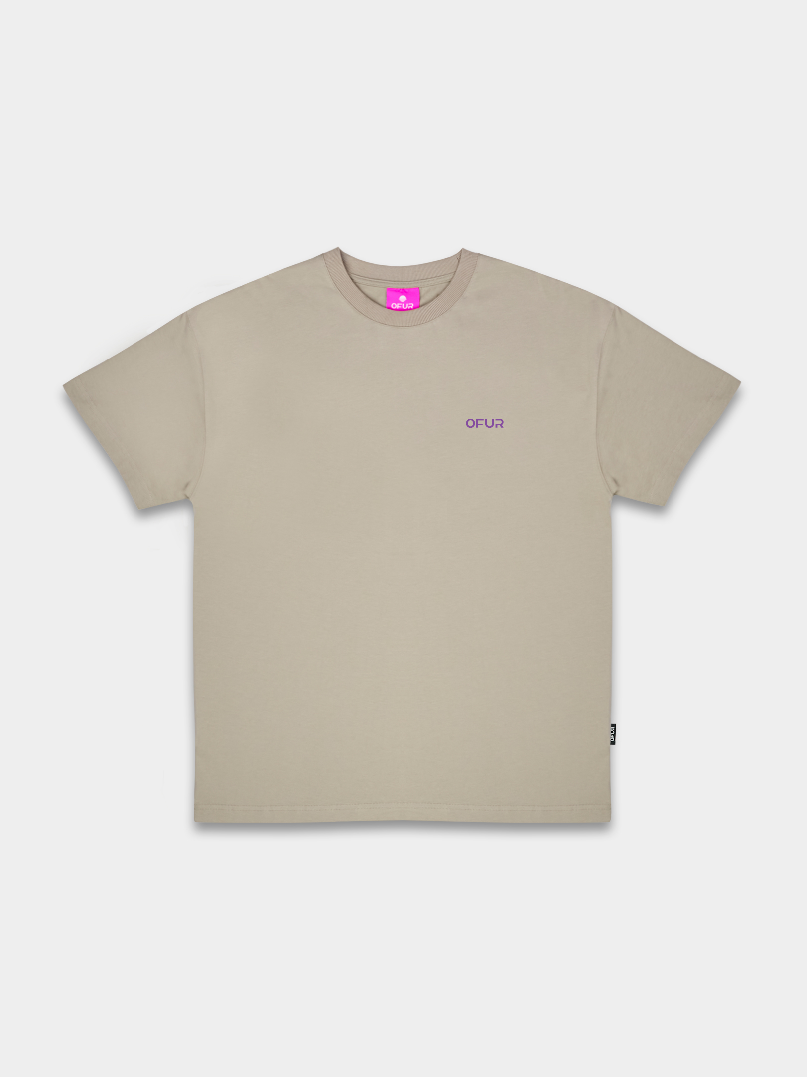 OFUR_FW25_RISE_TAUPE_ORIGINAL_TSHIRT_FLATLAY_FRONT_1