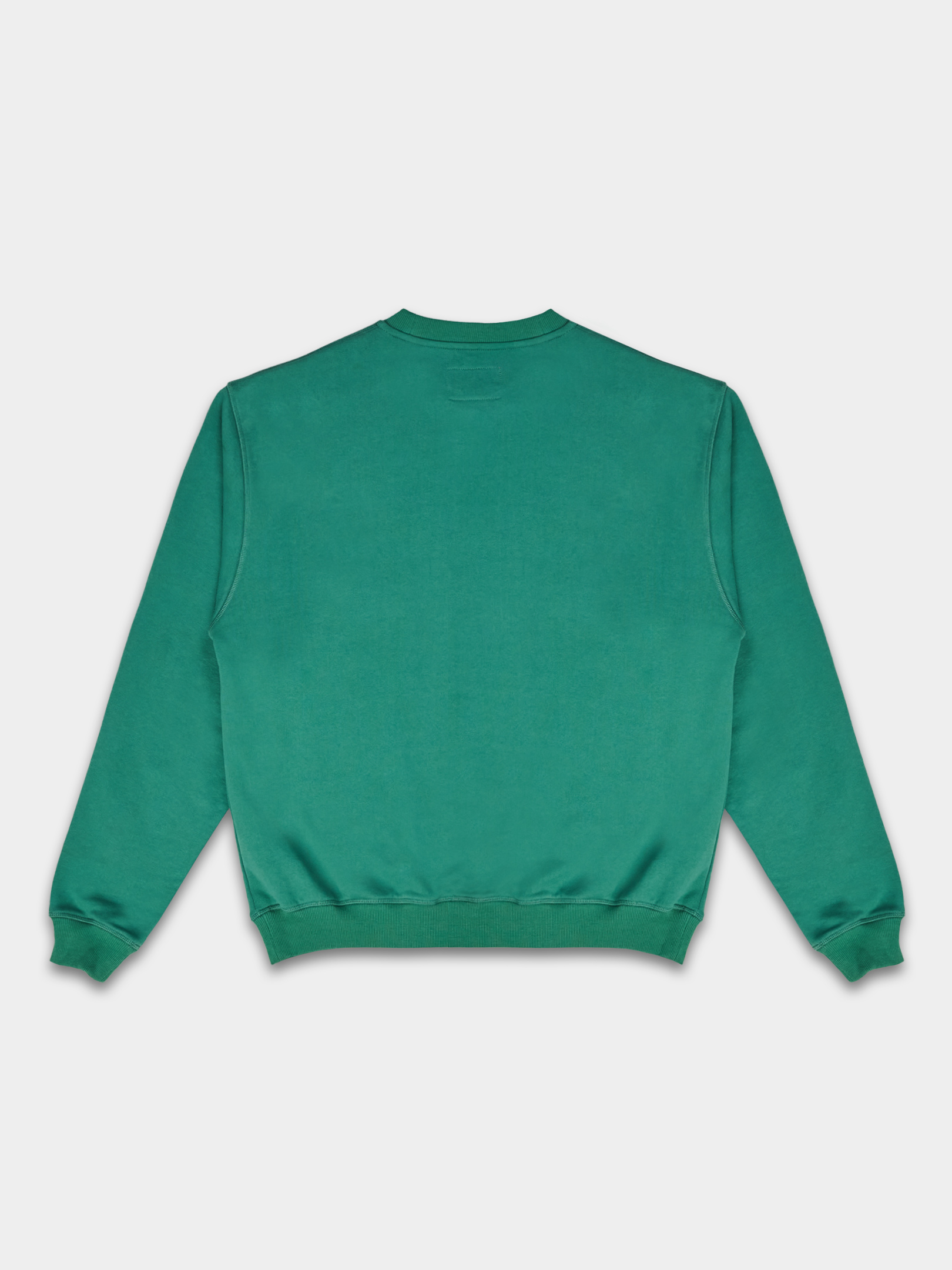 OFUR_FW25_SCRIPT_APPLIQUE_CREWNECK_GREEN_FLATLAY_BACK_1