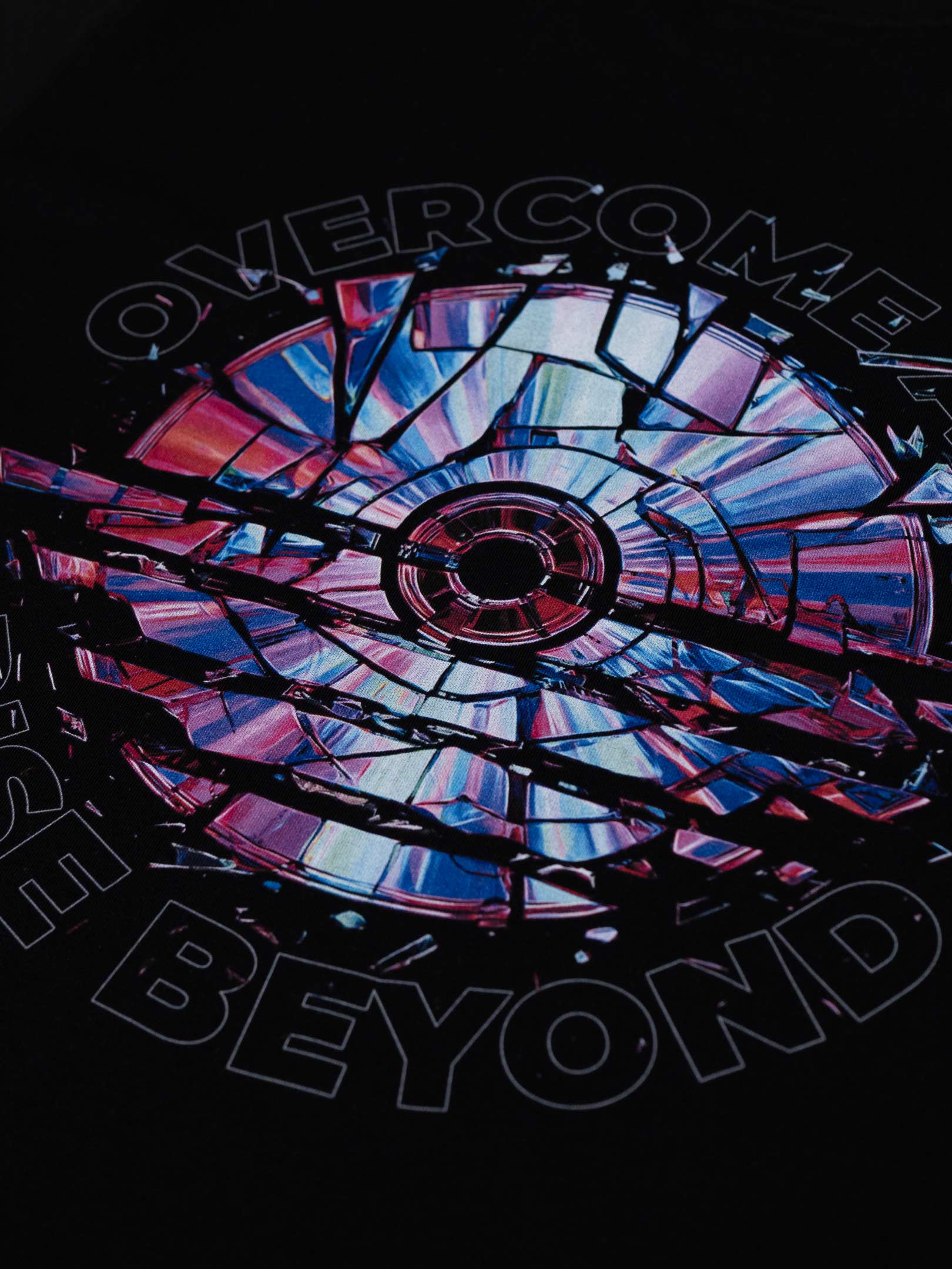 OFUR_SS26_BROKEN_CD_CROPPED_TSHIRT_BLACK_FLATLAY_DETAIL_1