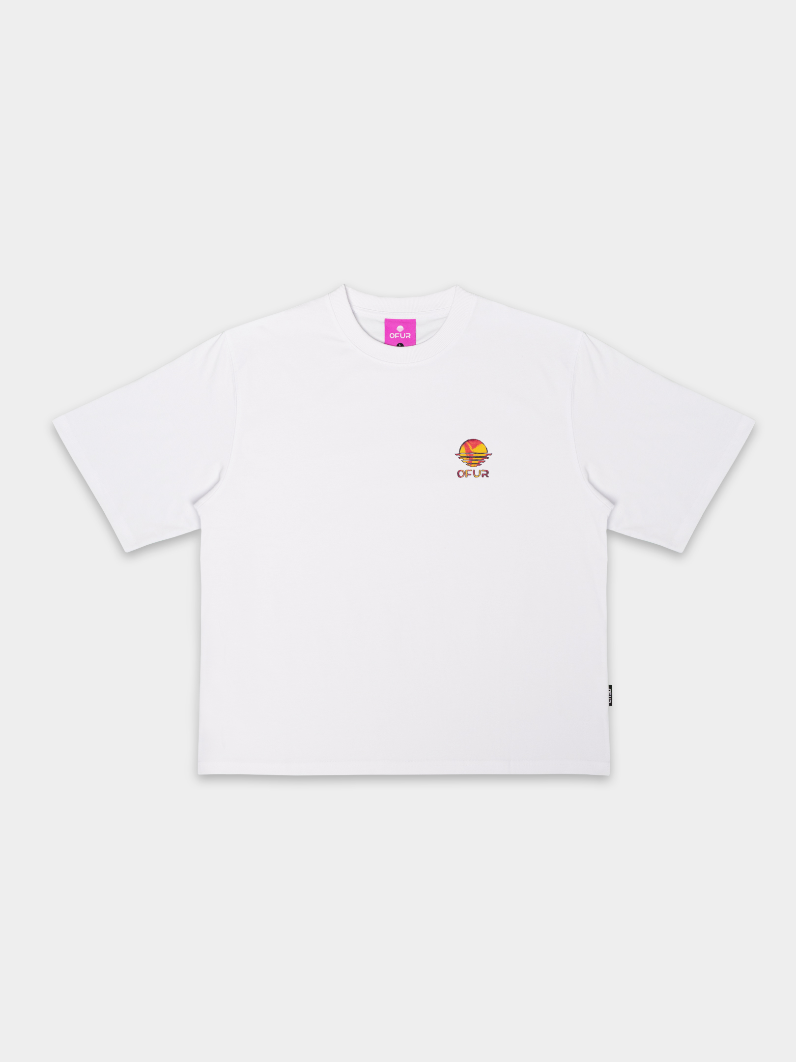 OFUR_SS26_FUNLOTION_CROPPED_TSHIRT_WHITE_FLATLAY_FRONT_1