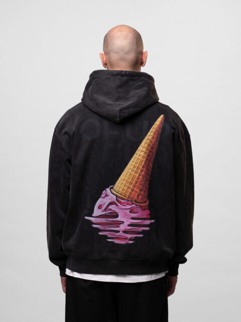 OFUR - Molten Hoodie Vintage Black