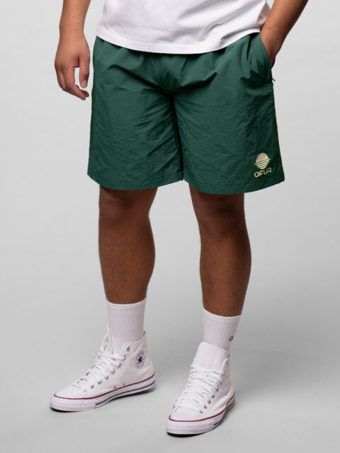 OFUR - Original White Shorts Green