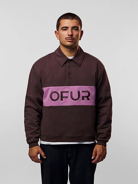 Dusty Rose Bar Cropped Button Sweater
