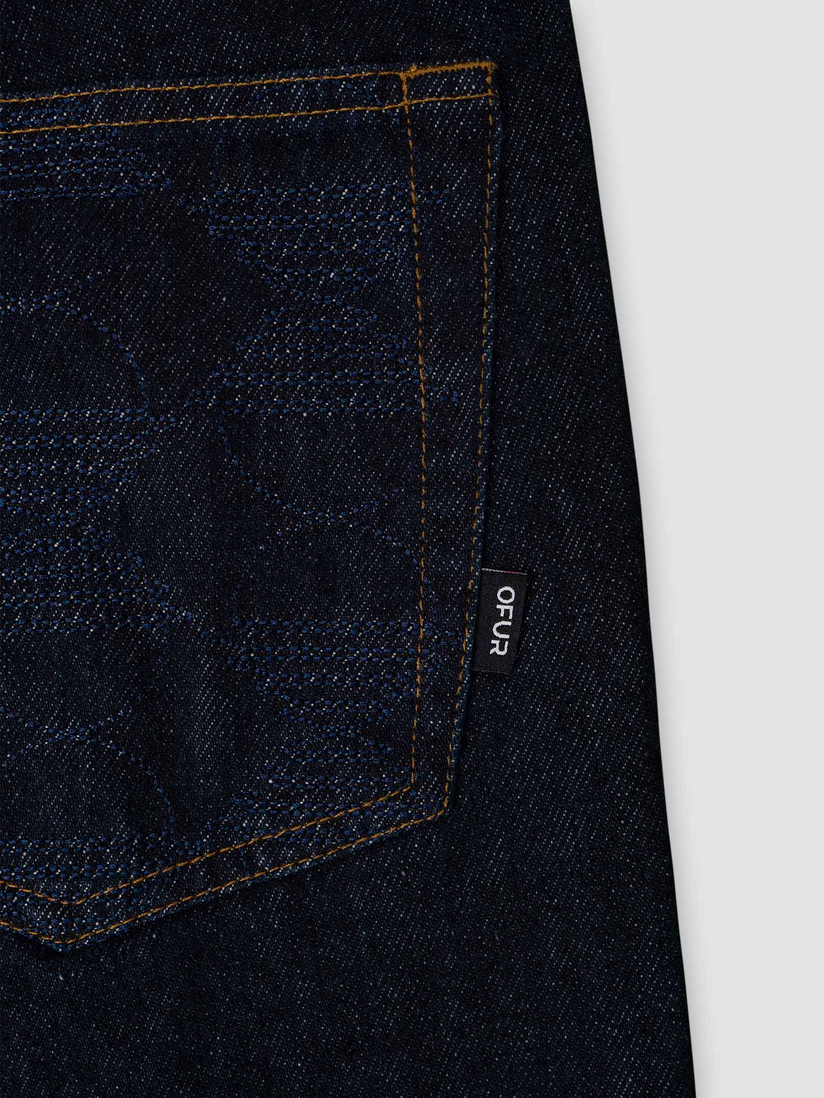 OFUR_FW26_ENDLESS_SUNRISE_JEANS_DARK_BLUE_FLATLAY_DETAIL_2