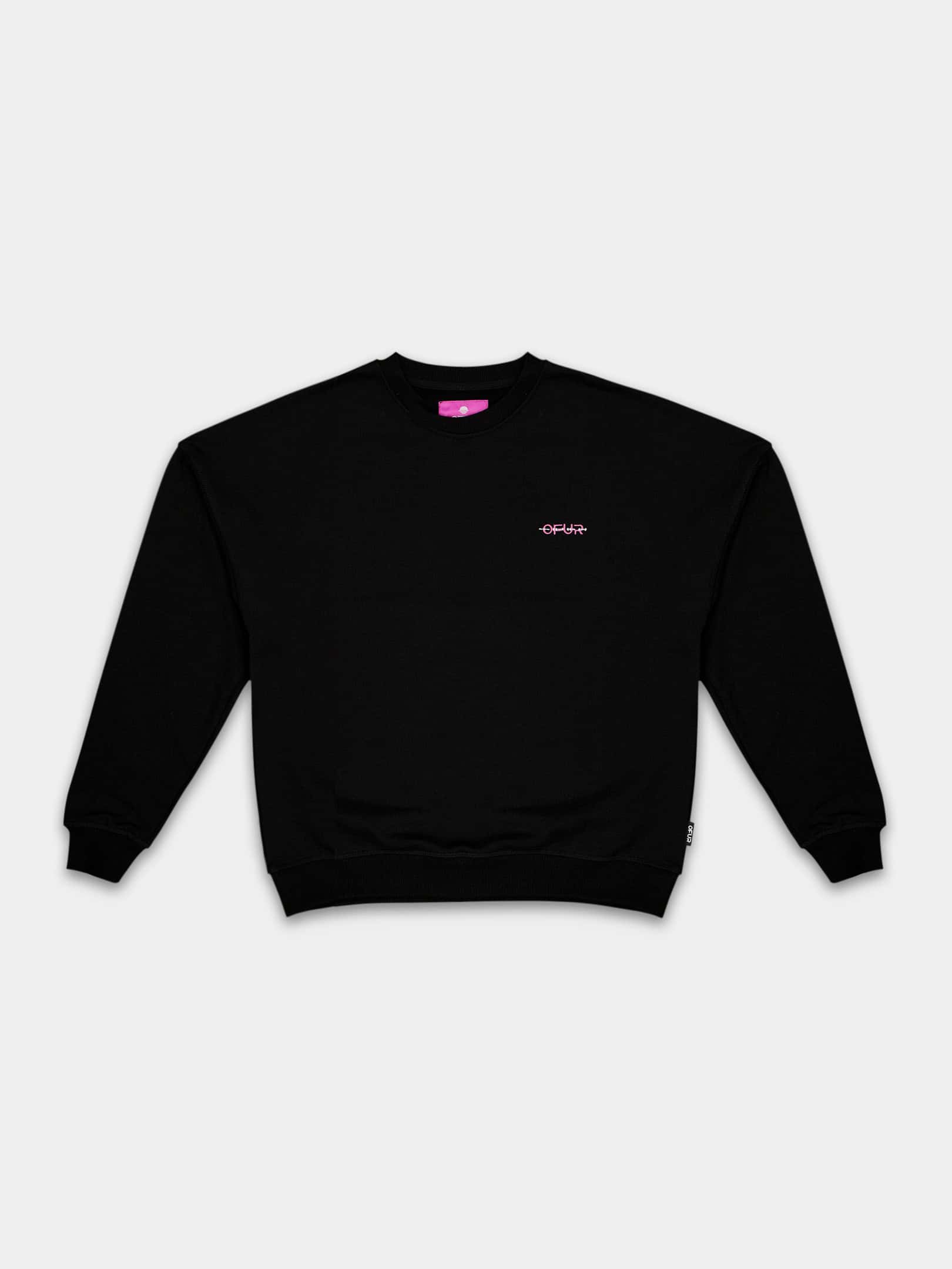 OFUR_FW26_MORSE_CODE_CREWNECK_BLACK_FLATLAY_FRONT_1