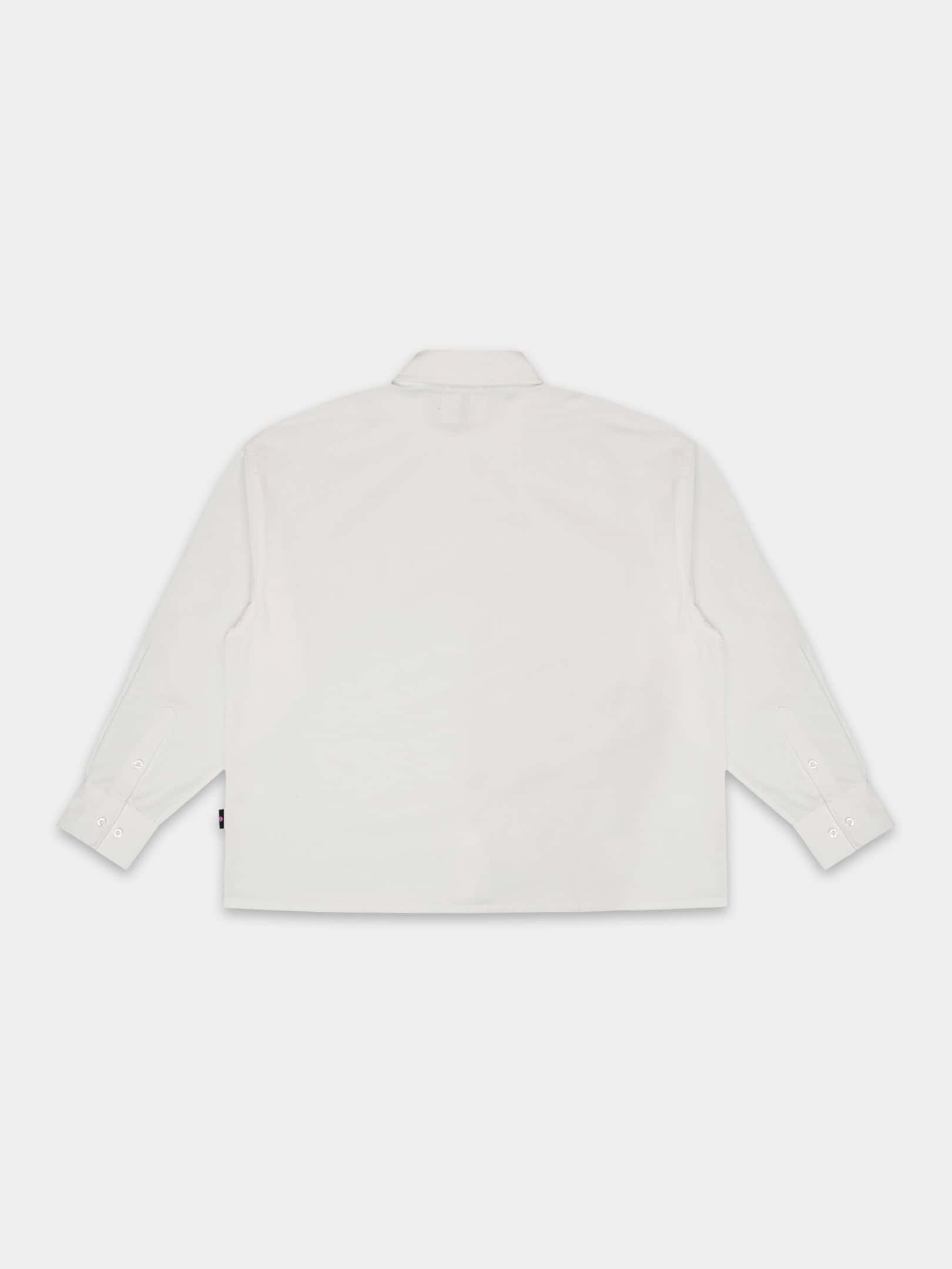 OFUR_FW26_ORIGINAL_SHIRT_LONG_SLEEVE_WHITE_FLATLAY_BACK_1