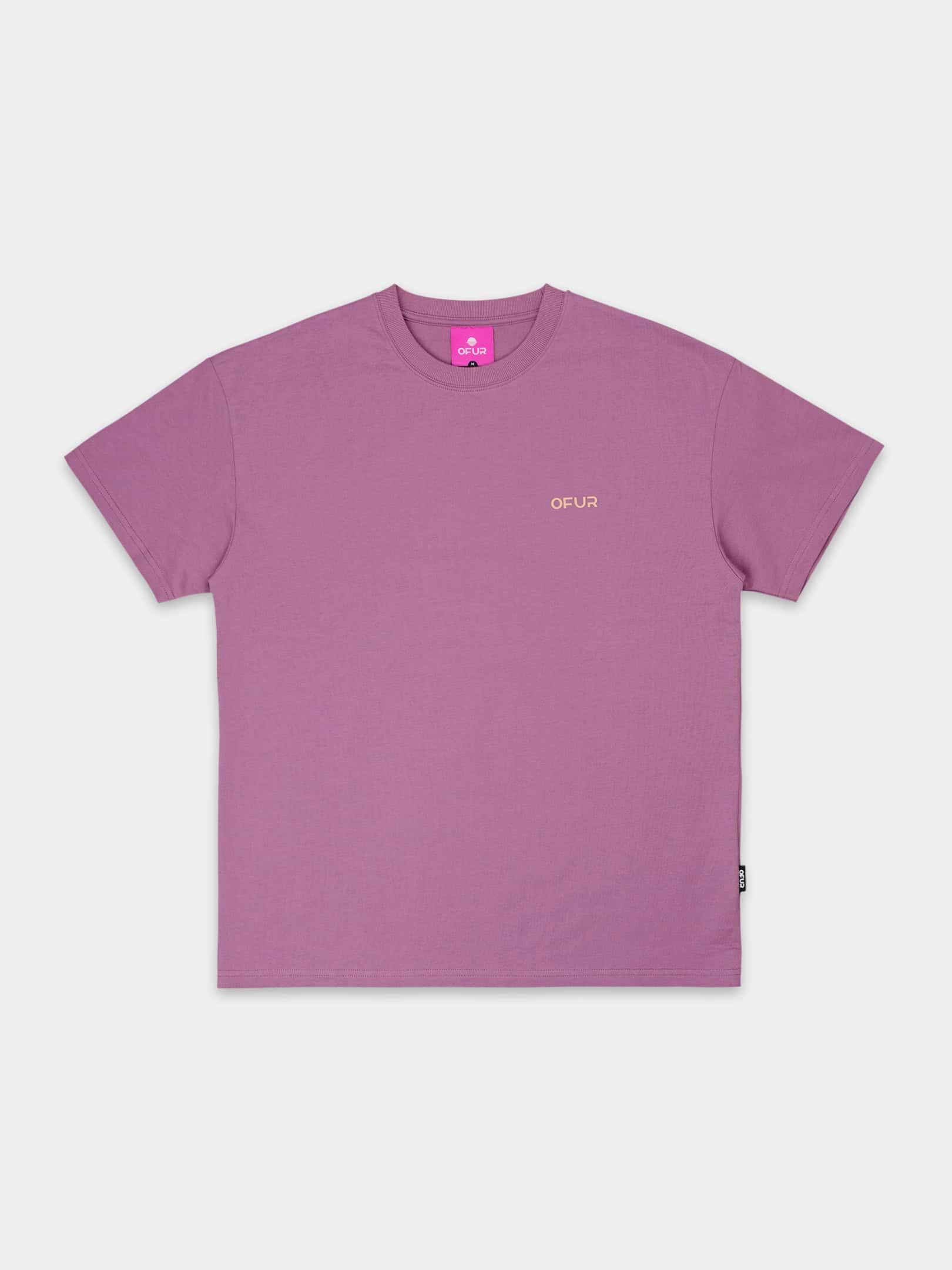 OFUR_FW26_RISE_CREME_TSHIRT_DUSTY_ROSE_FLATLAY_FRONT_1