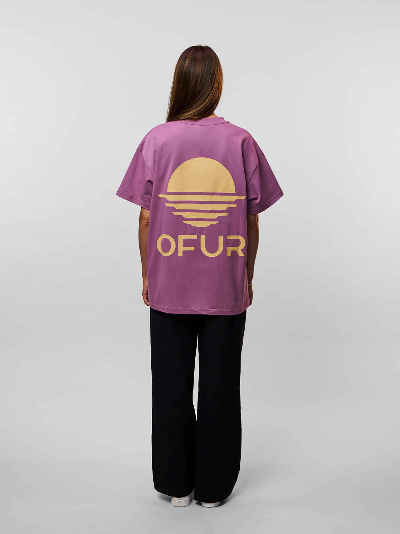 OFUR_FW26_RISE_CREME_TSHIRT_DUSTY_ROSE_FULL_BODY_BACK_2