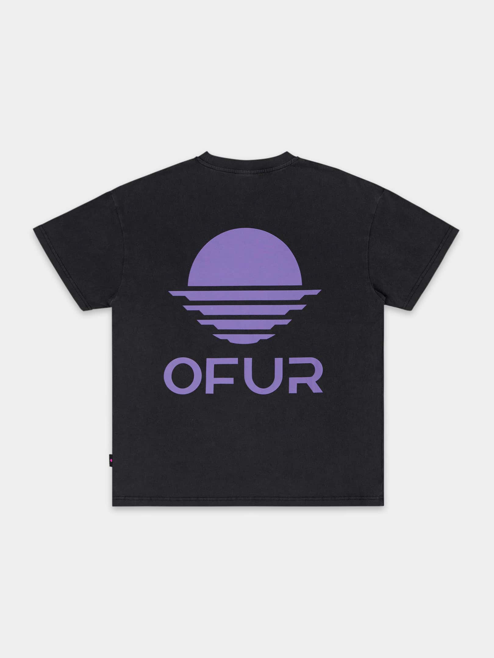 OFUR_FW26_RISE_PURPLE_TSHIRT_VINTAGE_BLACK_FLATLAY_BACK_1