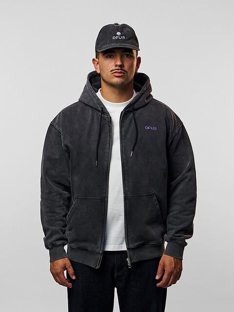 Rise Purple Relaxed Zip Hoodie