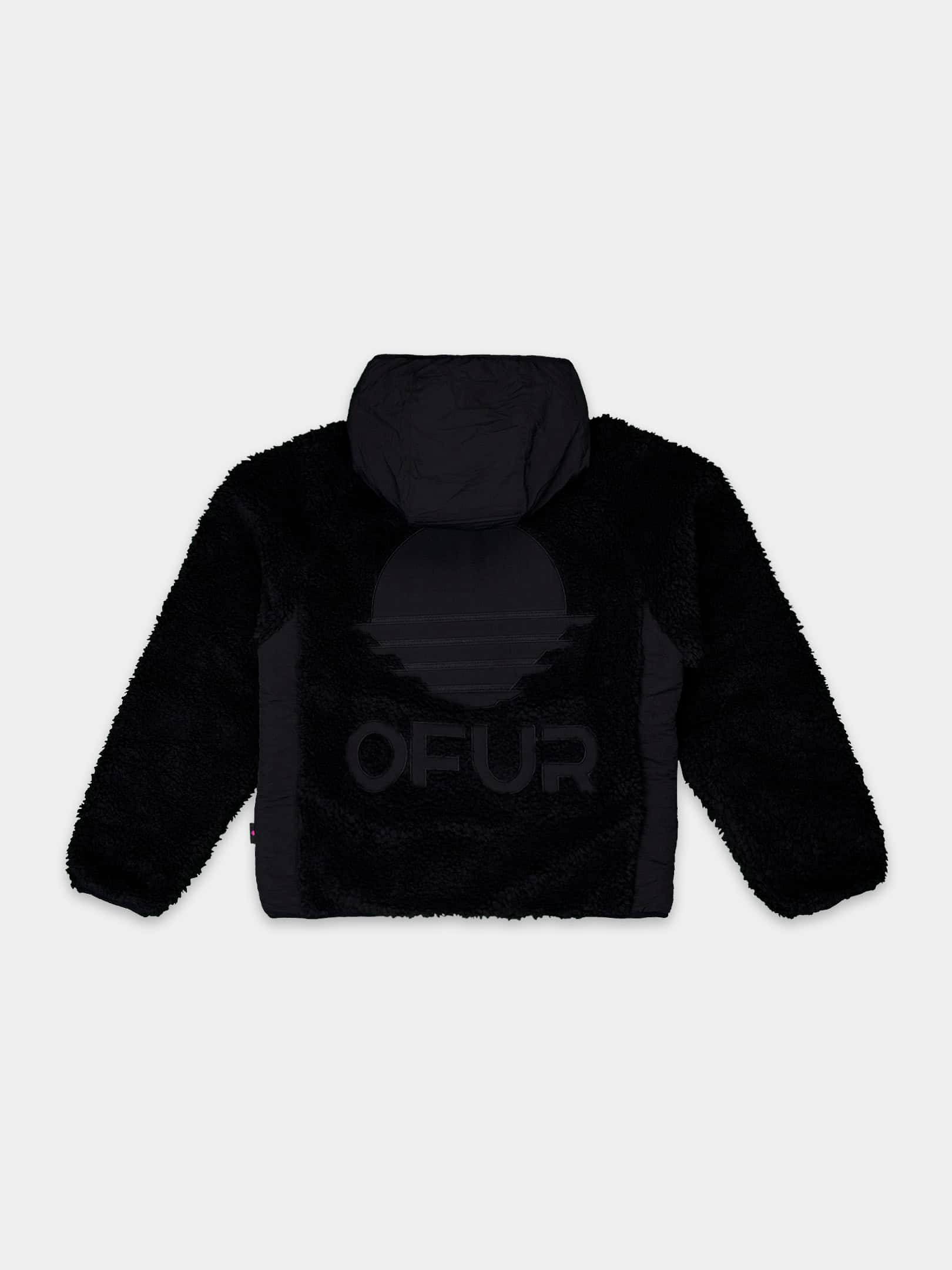 OFUR_FW26_RISING_SHERPA_JACKET_BLACK_FLATLAY_BACK_1