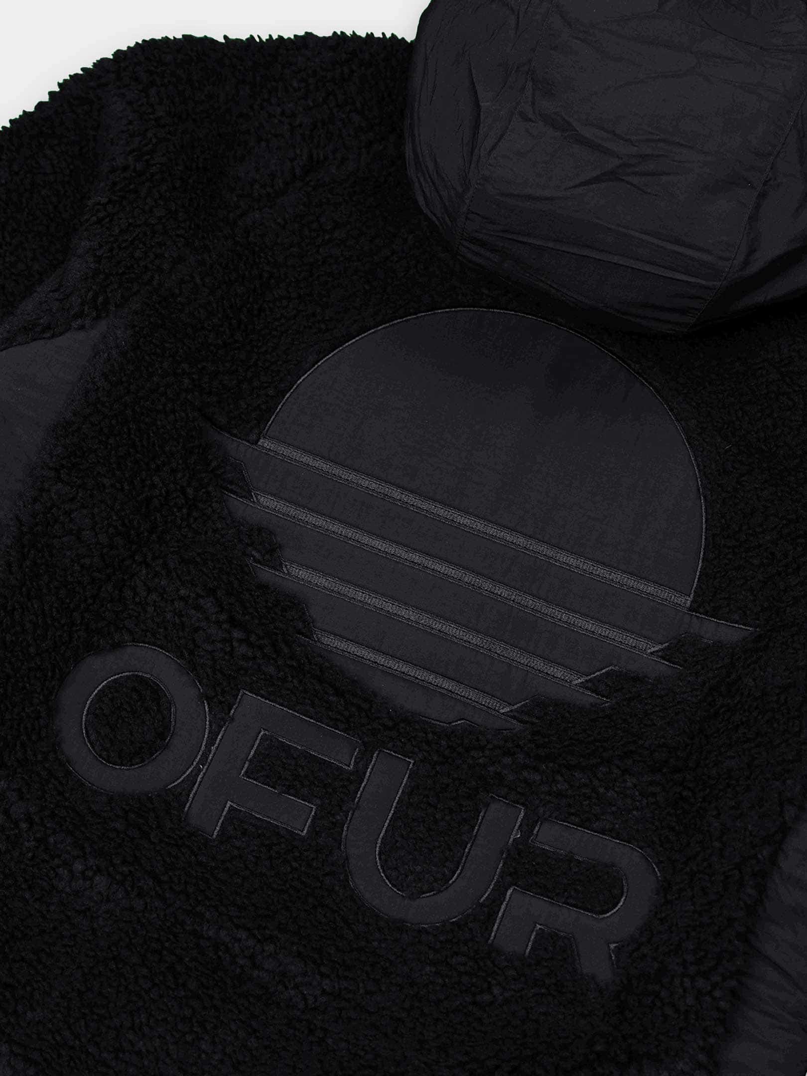 OFUR_FW26_RISING_SHERPA_JACKET_BLACK_FLATLAY_DETAIL_3