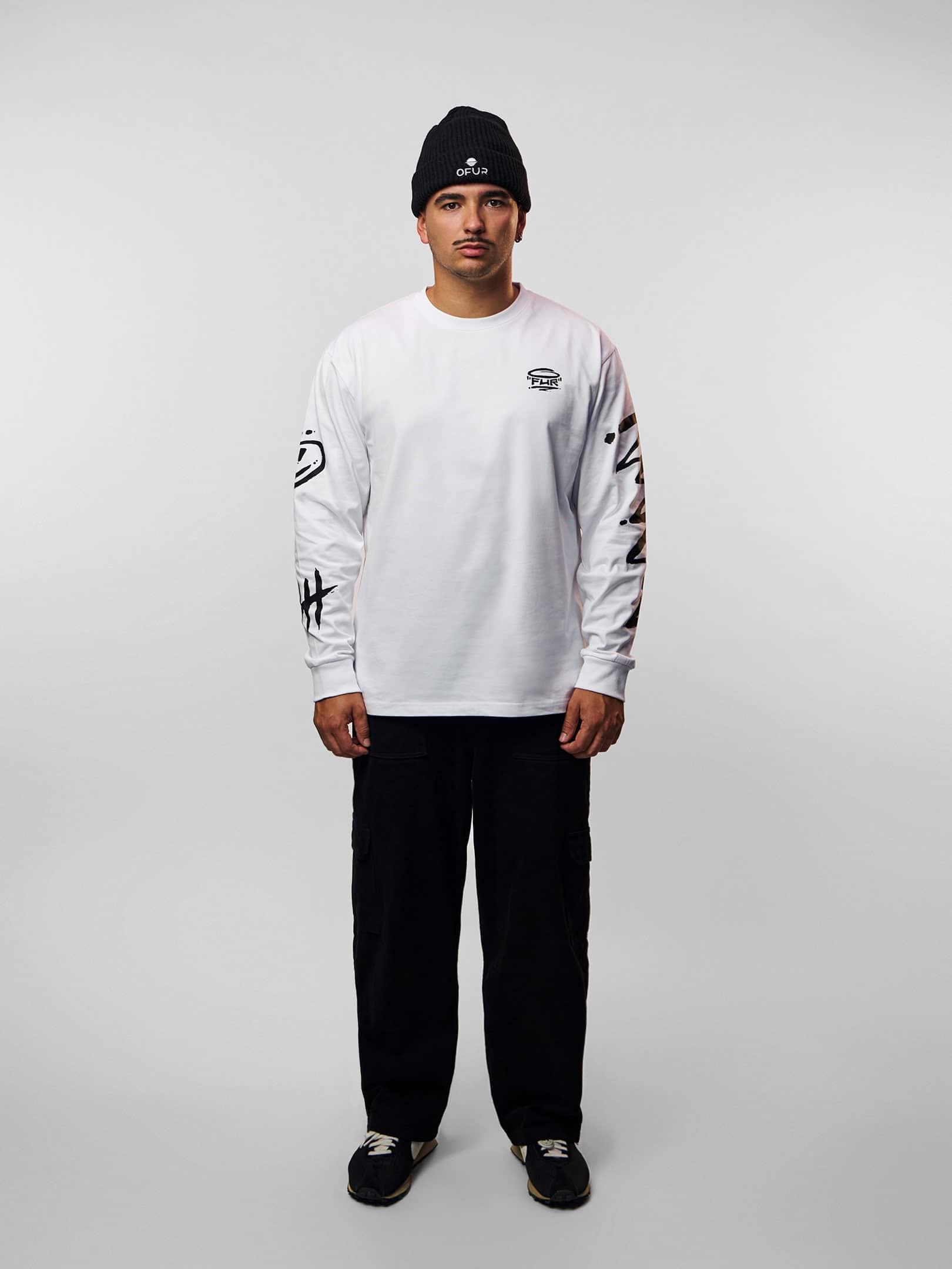 OFUR_FW26_UNSPOKEN_SCRIBBLES_LONGSLEEVE_WHITE_FULL_BODY_FRONT_1