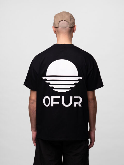 OFUR - Rise White T-shirt Black
