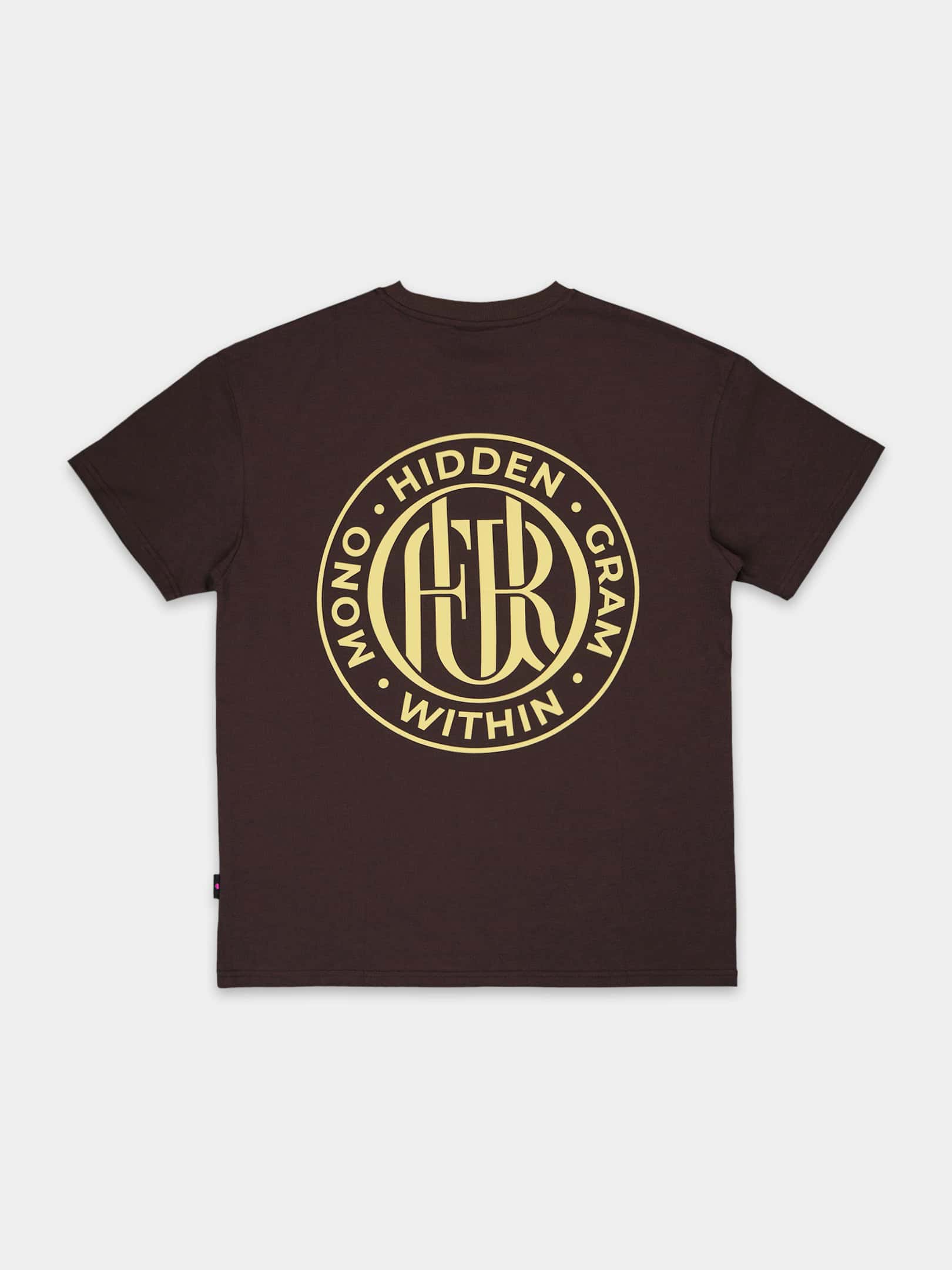 OFUR_FW26_HIDDEN_WITH_MONOGRAM_TSHIRT_BROWN_FLATLAY_BACK_1