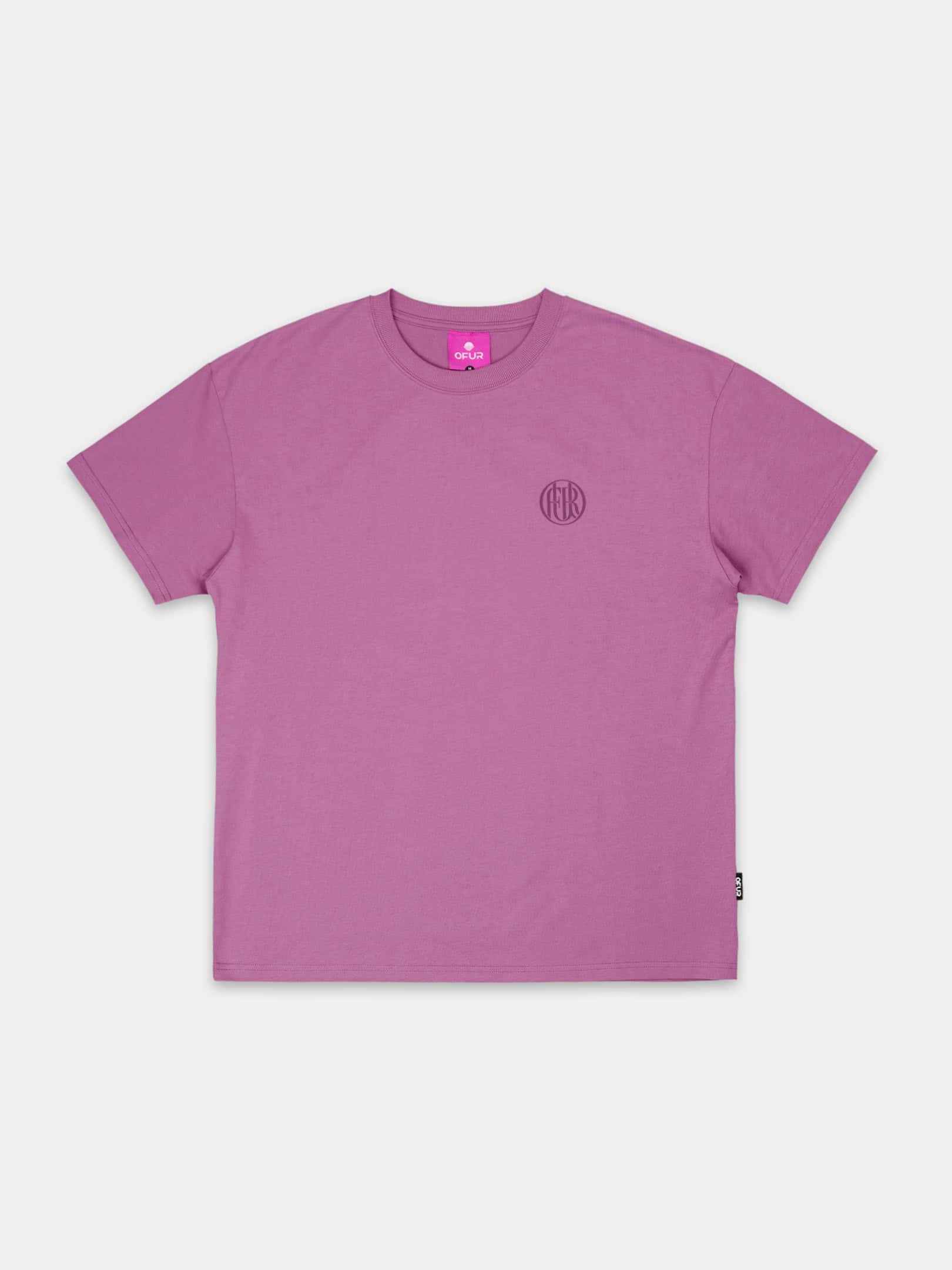 OFUR_FW26_HIDDEN_WITH_MONOGRAM_TSHIRT_DUSTY_ROSE_FLATLAY_FRONT_1
