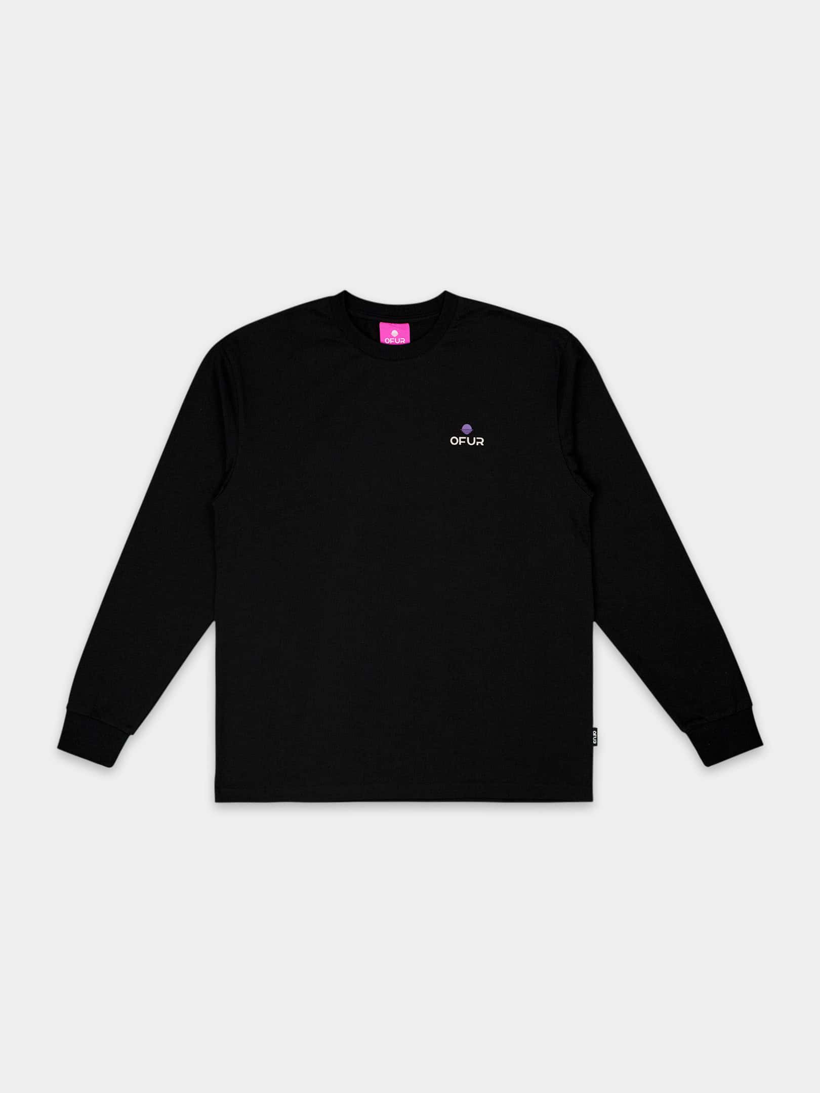 OFUR_FW26_RISE_BEYOND_PURPLE_LONGSLEEVE_BLACK_FLATLAY_FRONT_1