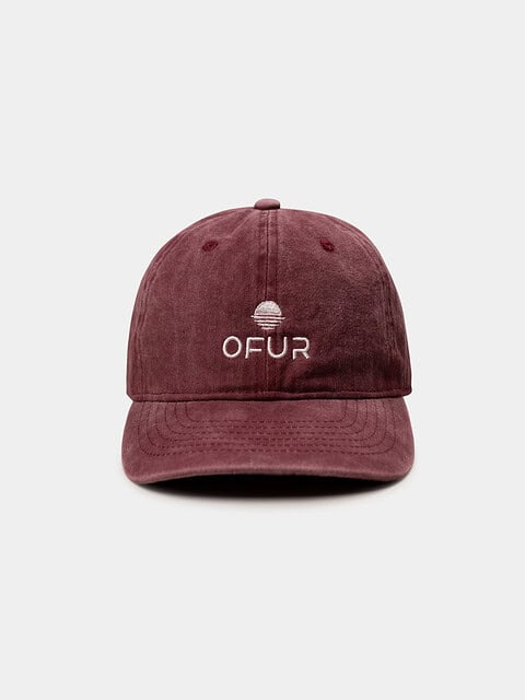 Original Washed 6-Panel Cap Burgundy Red